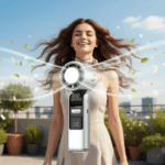 Turbo Handheld AC Cooling Fan with LED Light - Image 9