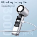 Turbo Handheld AC Cooling Fan with LED Light - Image 3
